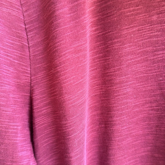 J. Jill Pima cowl neck long sleeve tunic wine burgundy size large - Picture 4 of 6